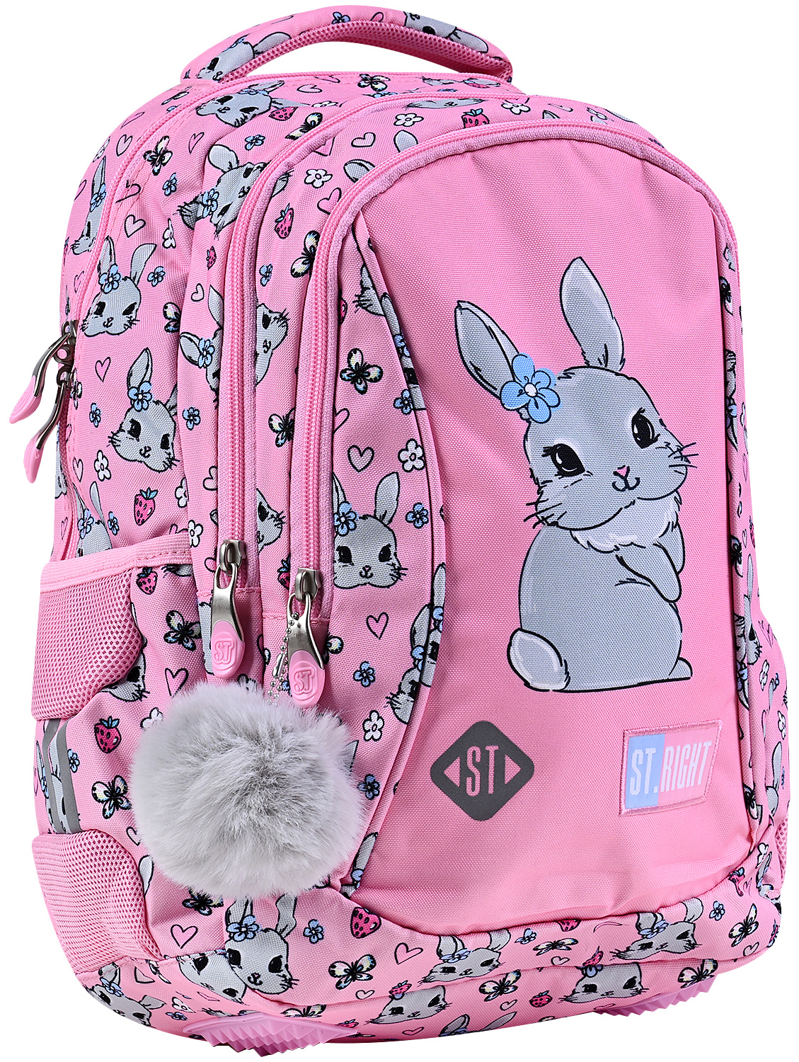 Ghiozdan școlar  St. Right Cute Rabbit - Cu 3 compartimente