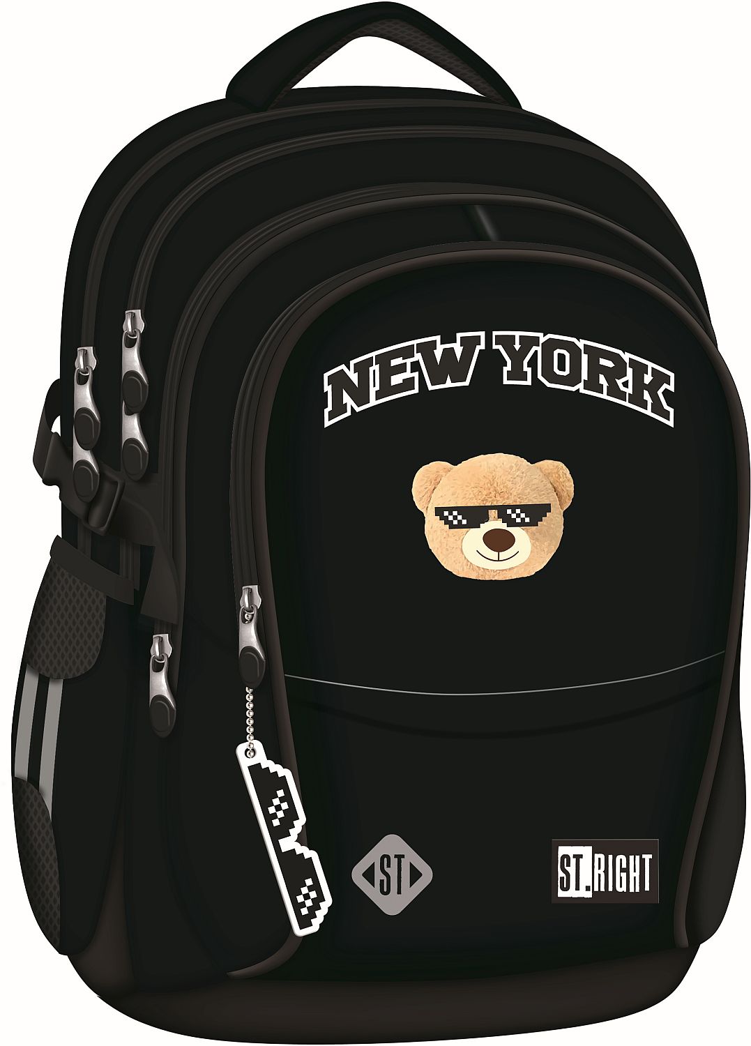 Ghiozdan școlar St. Right NYC Mood - 4 compartimente , 23 l