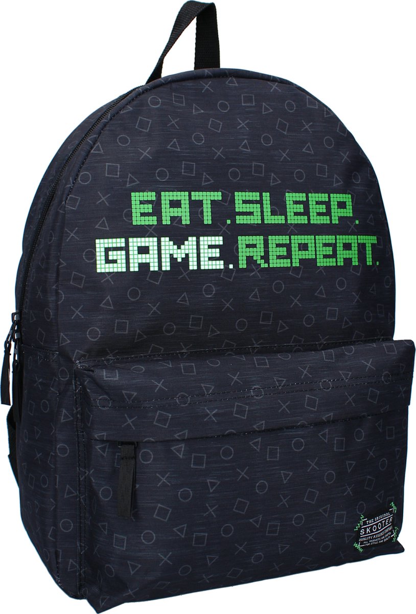 Rucsac școlar  Vadobag Skooter - High Score, 1 compartiment, negru