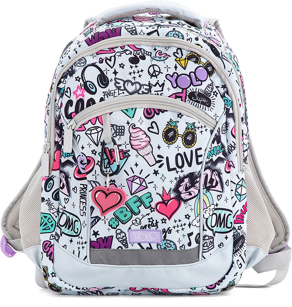Rucsac școlar YOLO BFF - 2 in 1