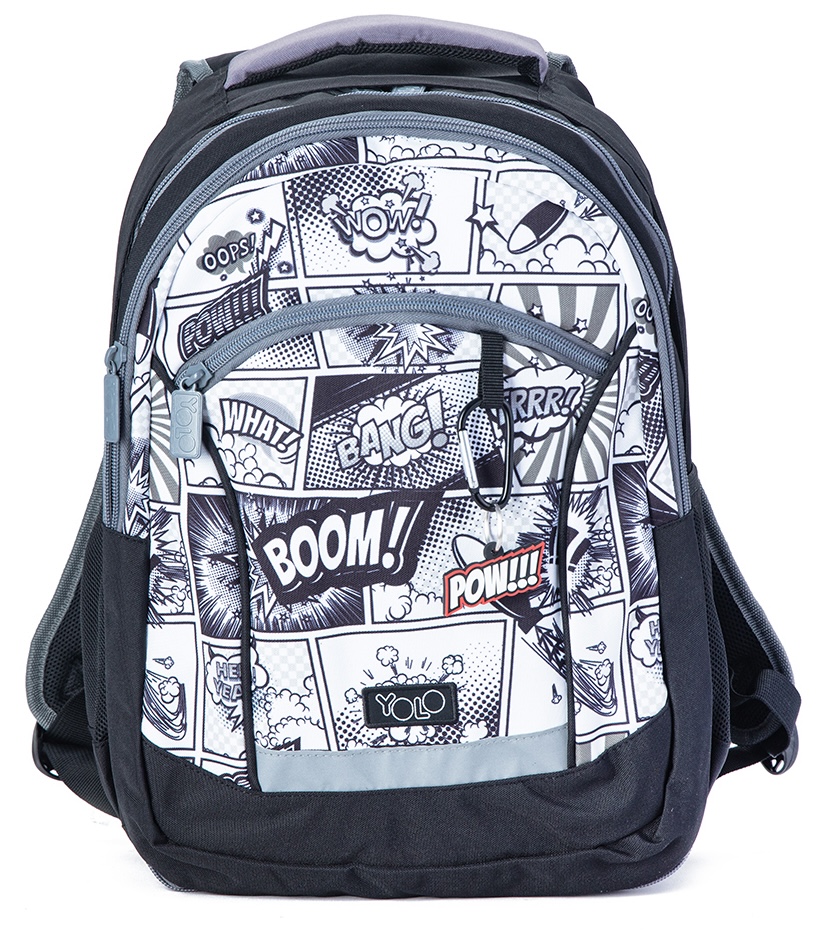 Rucsac școlar Yolo Comics - 2 in 1