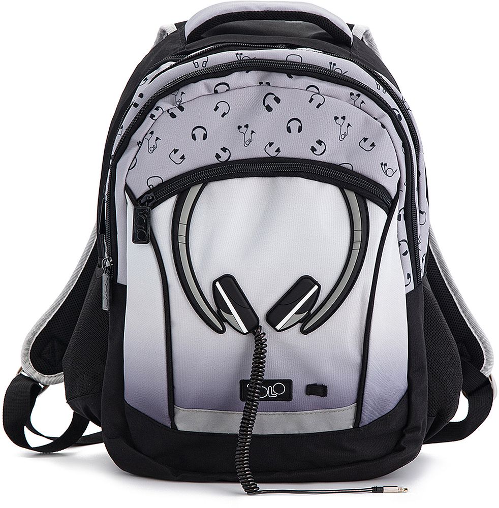 Rucsac școlar YOLO Earphones - 2 in 1