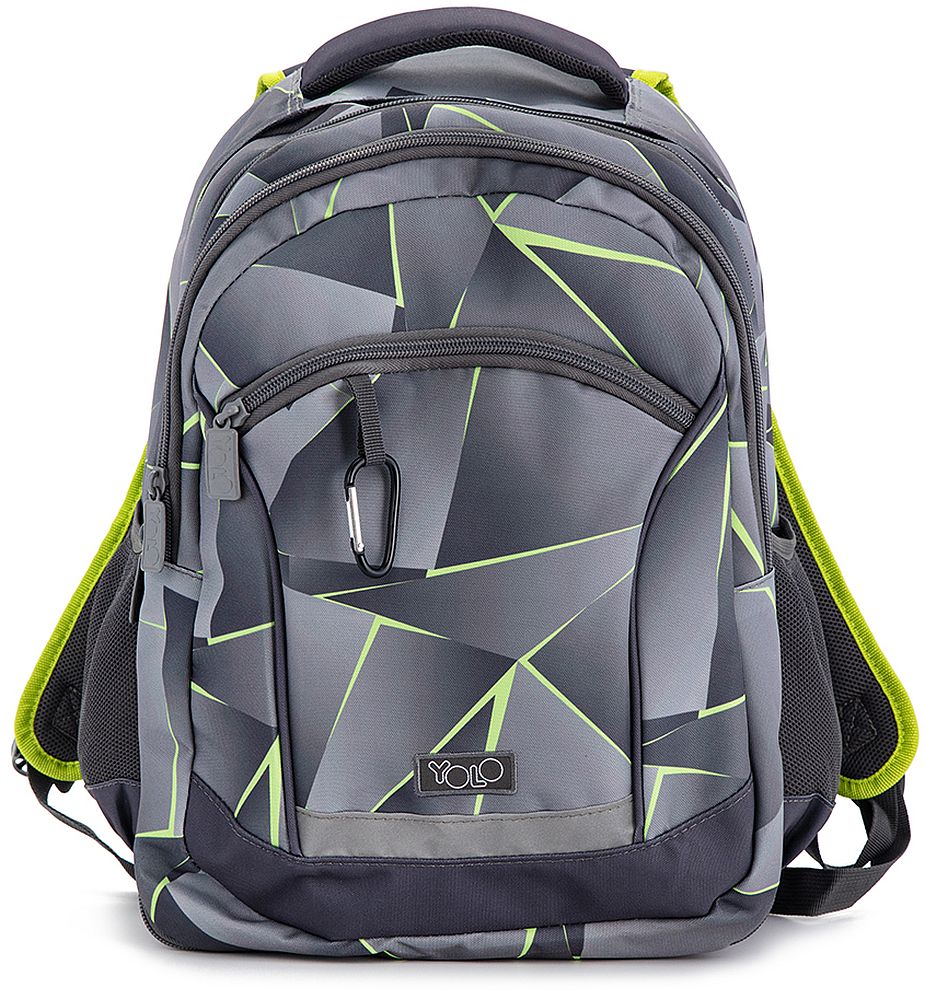 Rucsac școlar YOLO Geometric - 2 in 1