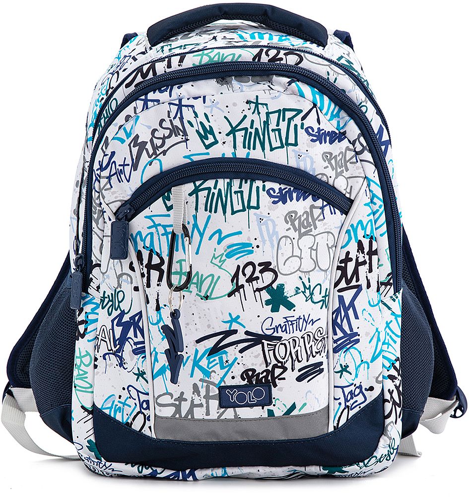 Rucsac școlar YOLO Grafiti - 2 in 1