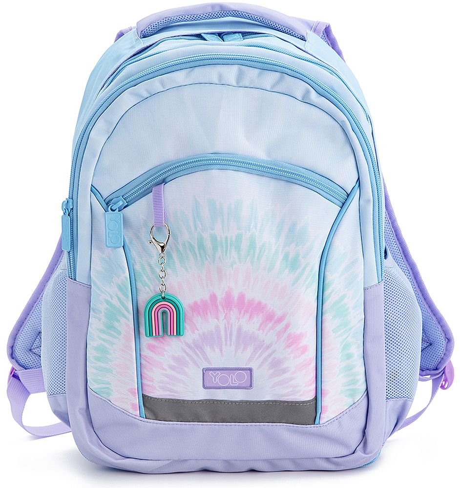 Rucsac școlar YOLO Tie Dye - Rainbow, 2 in 1