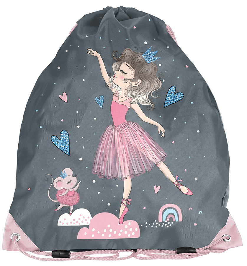 Geantă de sport școlară Paso Ballerina - Gri