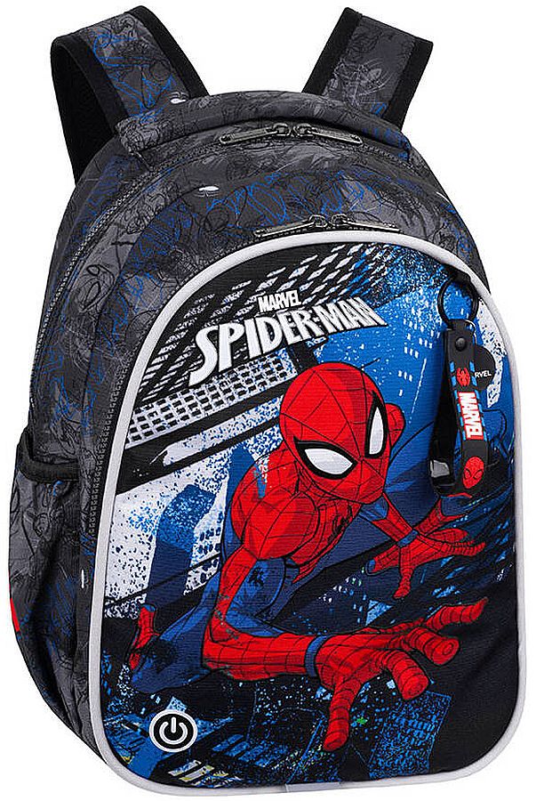 Ghiozdan școlar cu LED luminos  Cool Pack Jimmy - Spider-Man