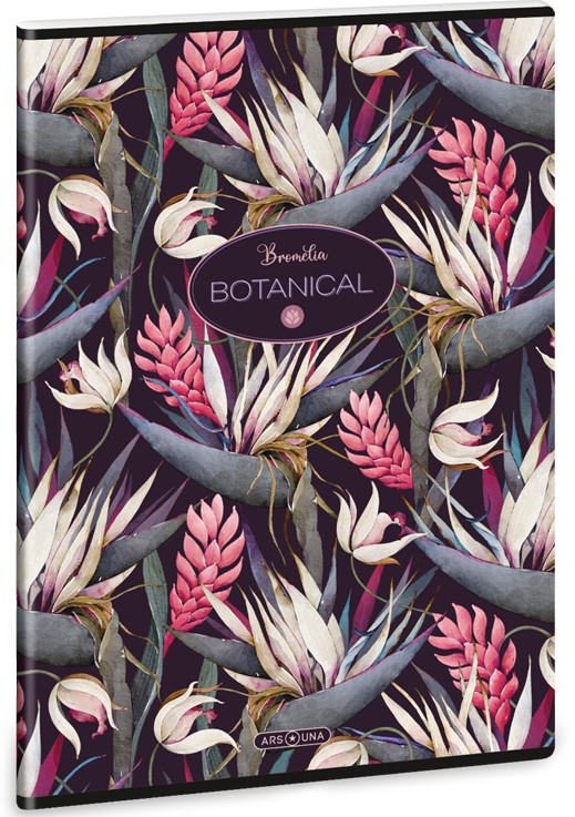 Caiet pentru elevi Ars Una Bromelia - A4, 2 margini, 40 de foi