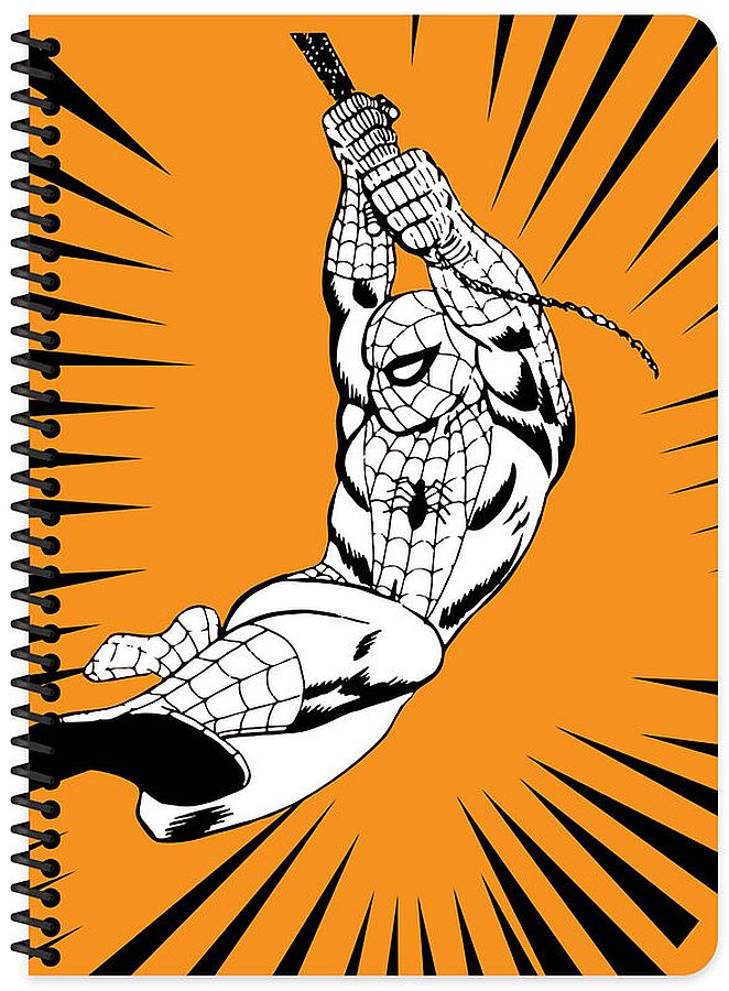 Caiet cu spirale Keskin Color - Marvel, A4, rânduri largi, 80 de foi