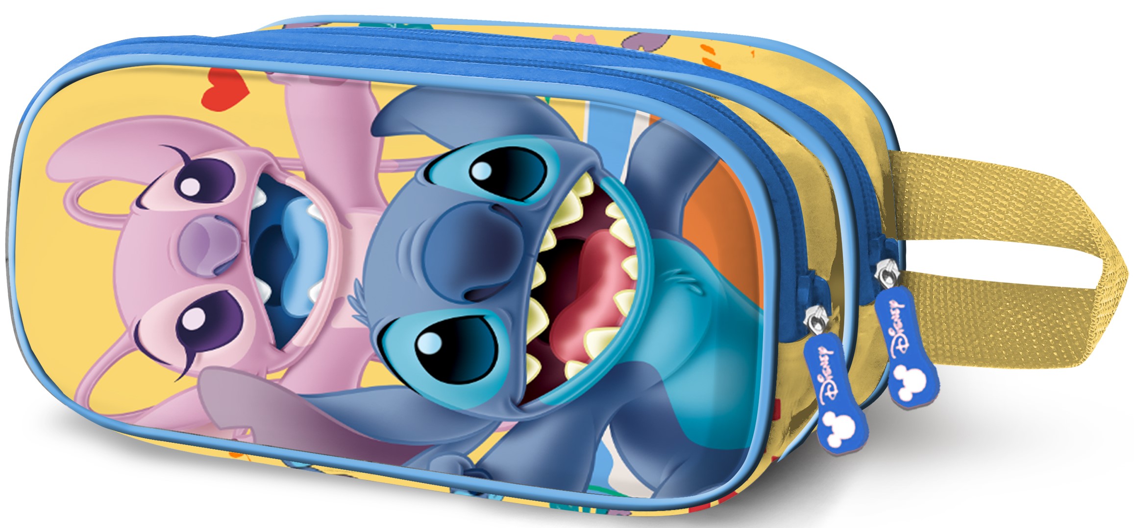 Penar școlar 3D Karactermania Lilo & Stitch - Ocean, 2 fermoare