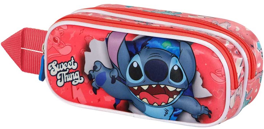 Penar 3D școlar Karactermania Lilo & Stitch - Thing, 2 fermoare