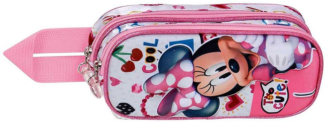 Penar școlar 3D Karactermania Minnie - Too Cute, 2 fermoare