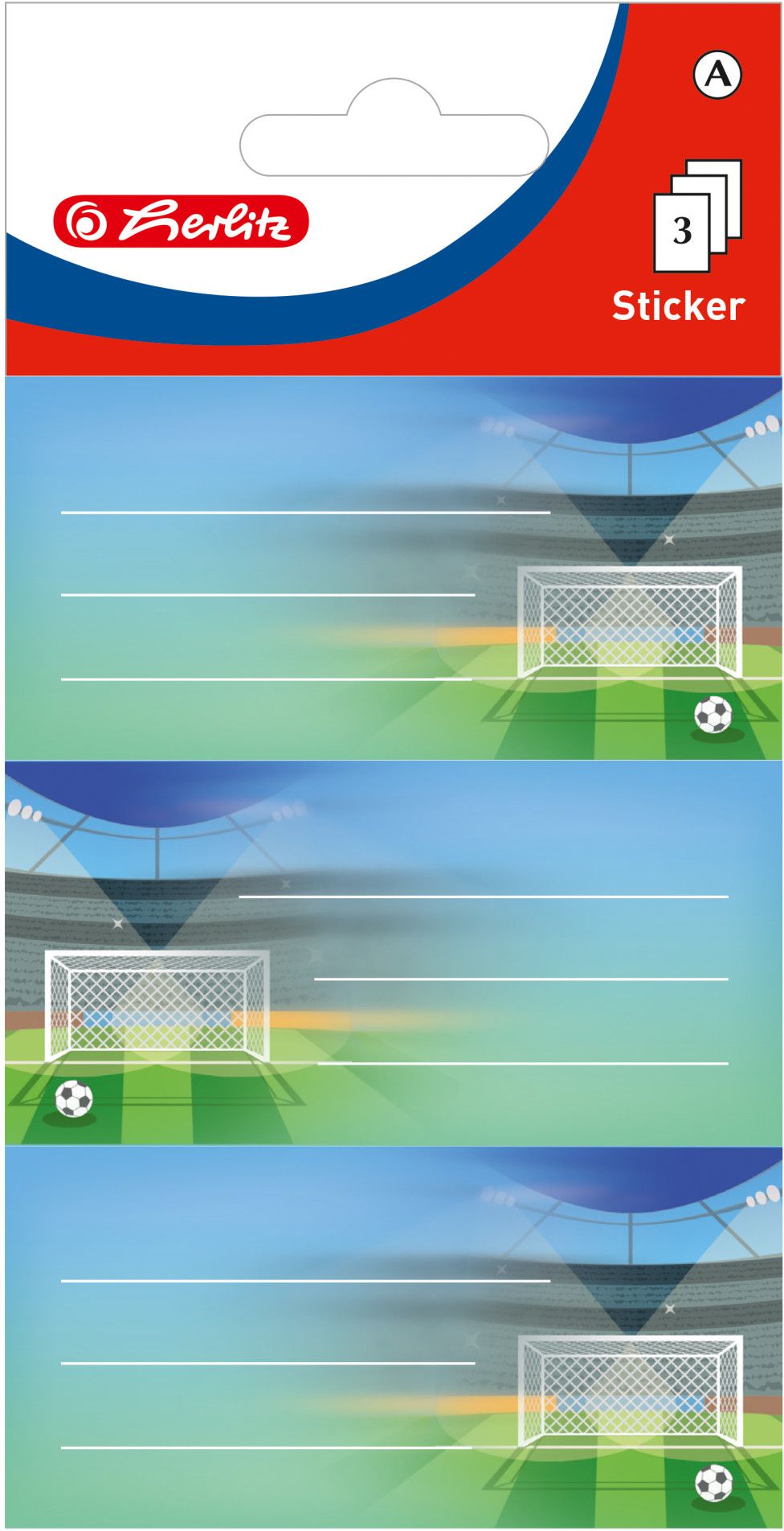 Etichete Scolare Stadion, Herlitz, 3 x 3 Coli - imagine 2