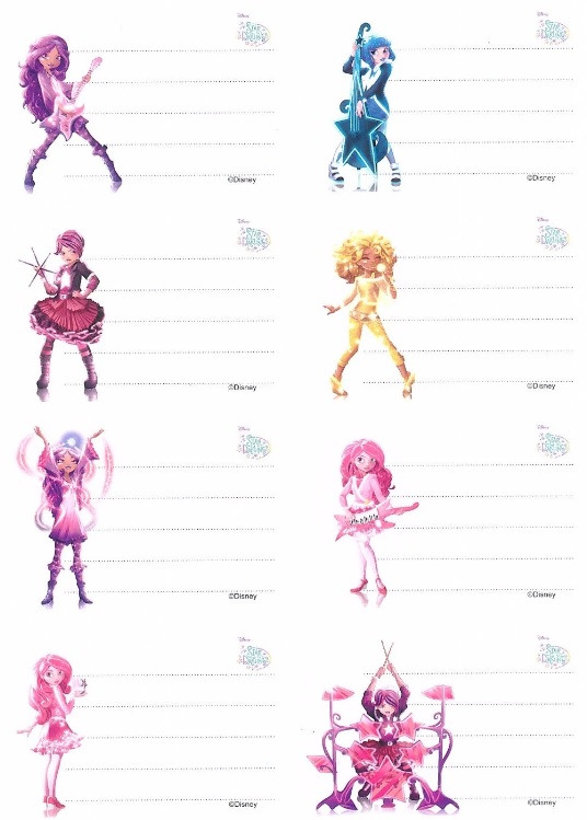 Etichete scolare Starpak - Star Darlings, 8 buc