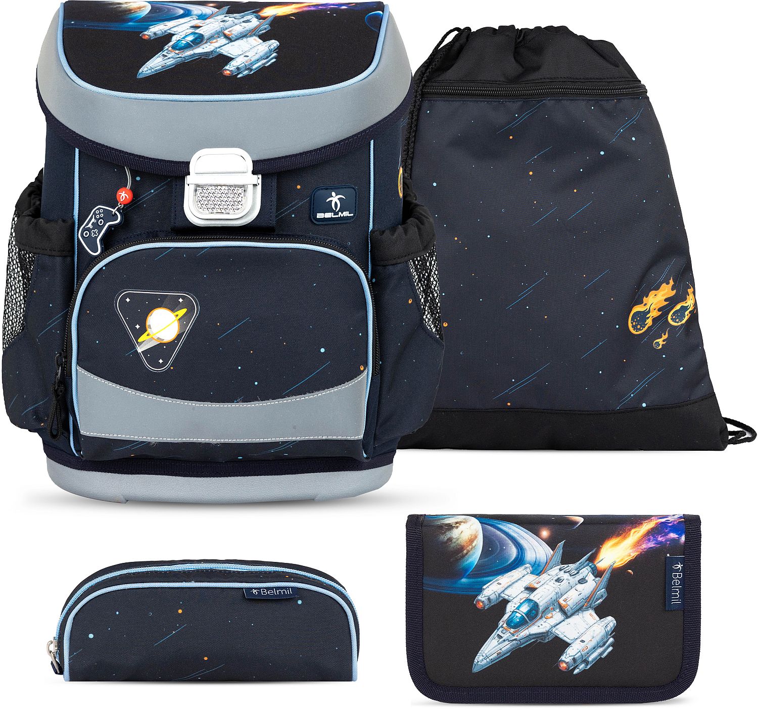 Set școlar Belmil - Orion, rucsac, două penare și sac