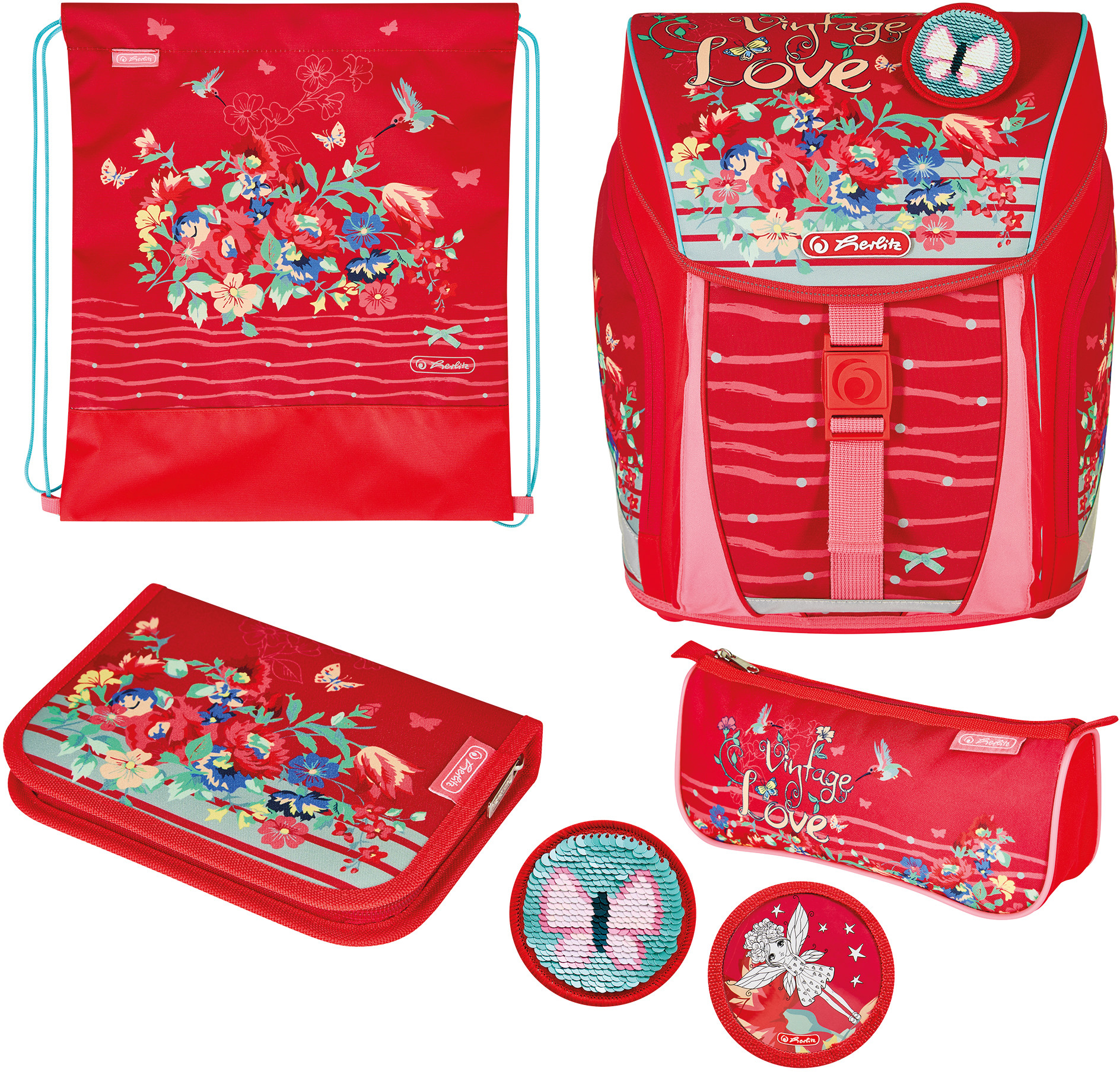 Set școlar Herlitz FiloLight Plus - Vintage Love