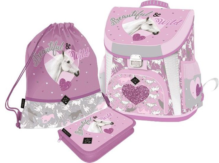 Set școlar Lizzy Card Wild Beauty Purple - 3 în 1