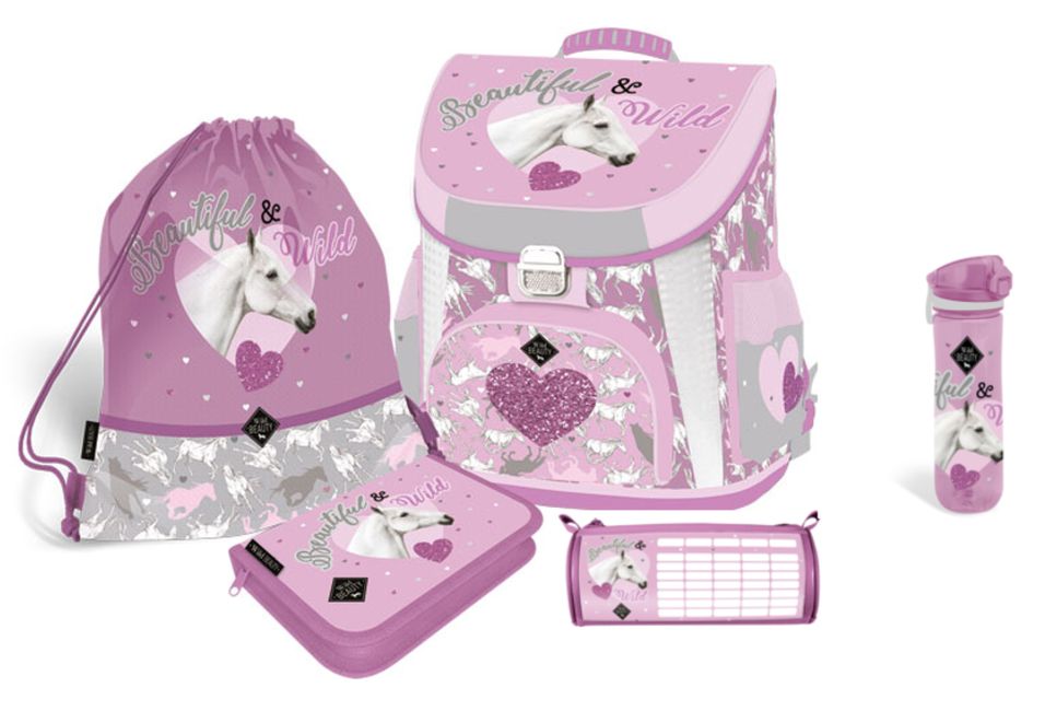 Set școlar Lizzy Card Wild Beauty Purple - 5 în 1