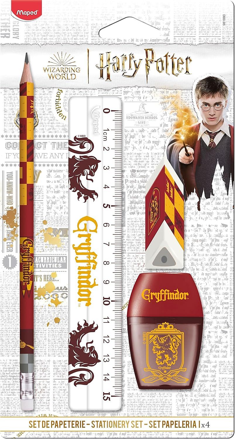 Set școlar Maped Harry Potter - Gryffindor, 4 piese