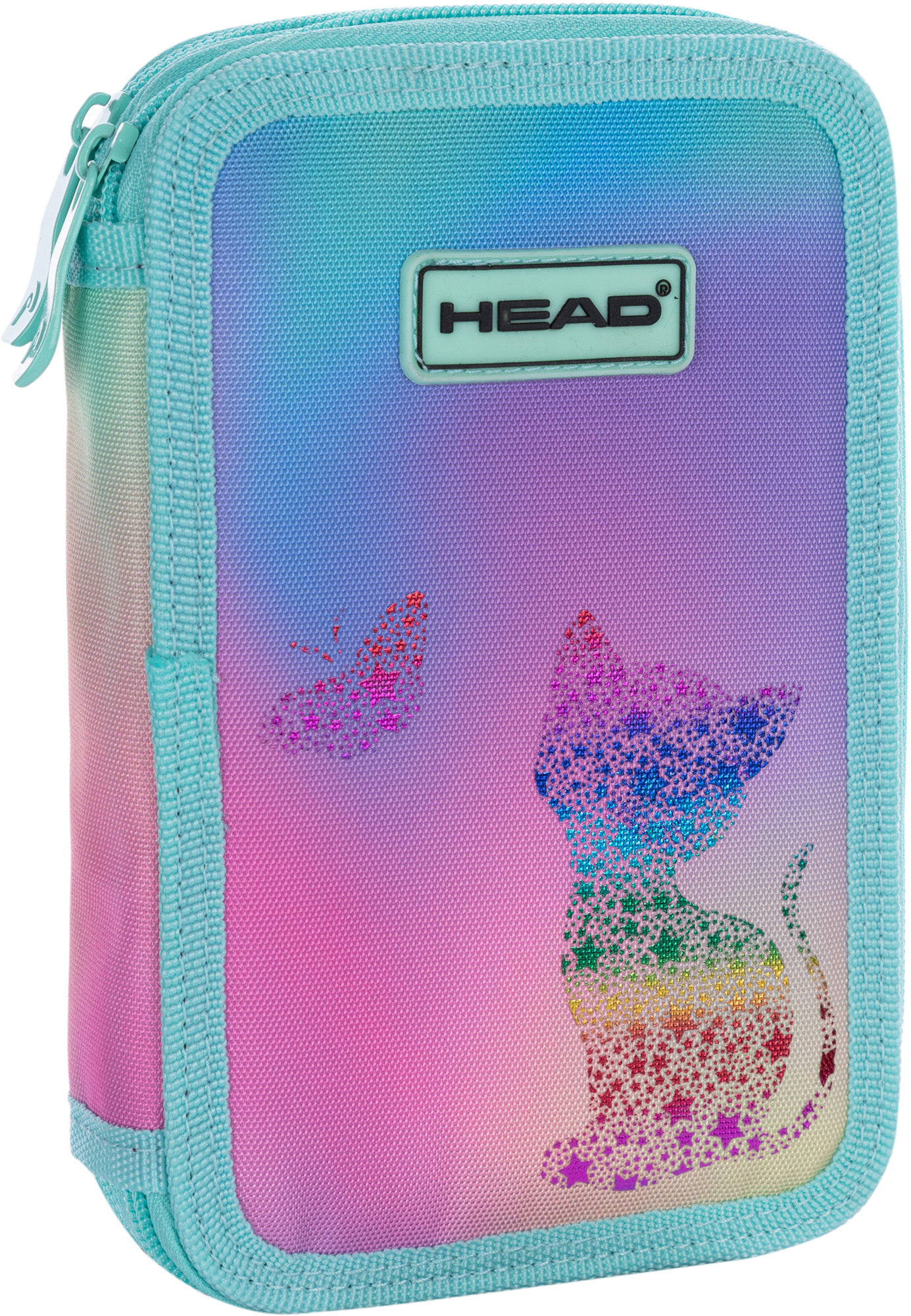 Penar scolar Astra Head - Pisicuta, cu 2 fermoare, ombre