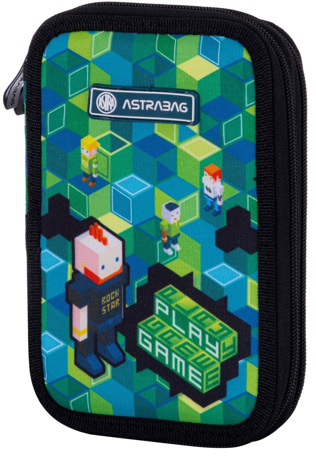 Penar școlar Astra - Play Game 2, cu 2 fermoare