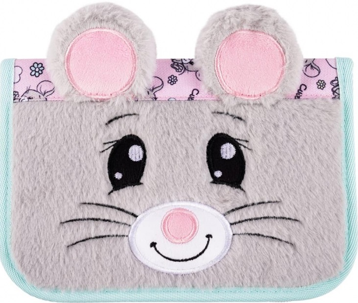 Penar școlar Bambino Premium Mouse - 1 compartiment cu 2 aripi