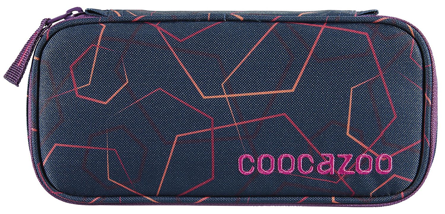 Penar școlar Coocazoo - Laserbeam Plum, cu 1 fermoar