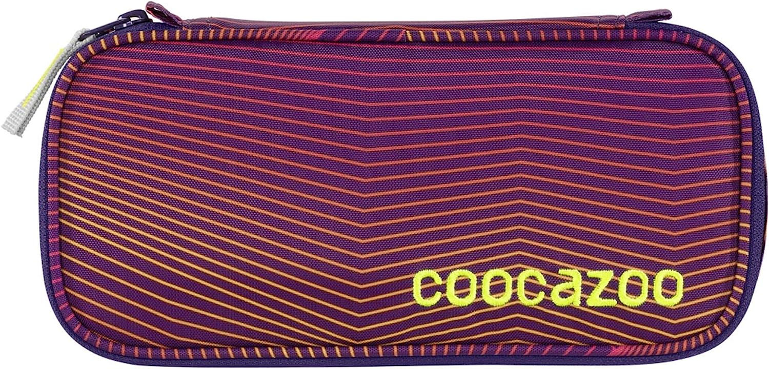 Penar școlar Coocazoo - Soniclights Purple, cu 1 fermoar
