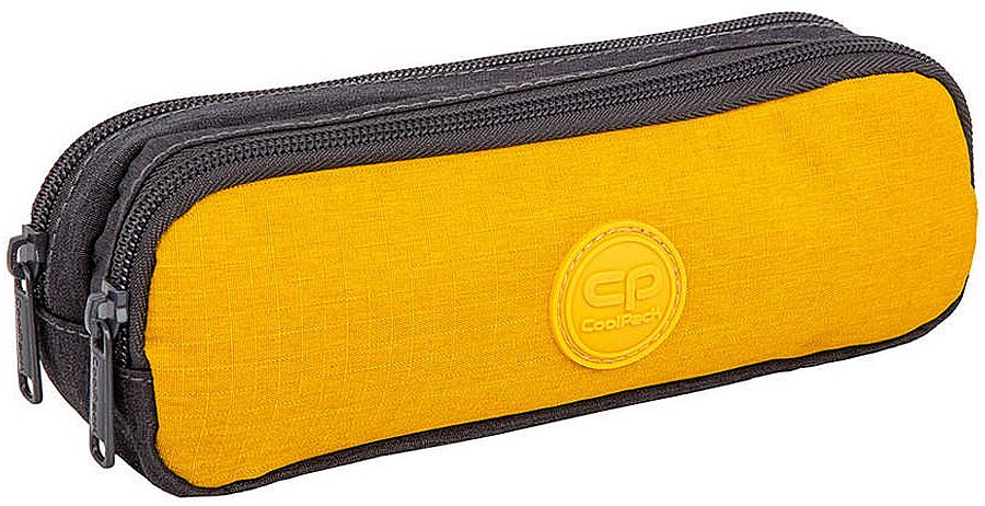 Penar școlar  Cool Pack Clio - Galben și gri, 2 fermoare