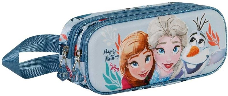 Penar școlar Karactermania Frozen 2 - Nature 3D, 2 fermoare
