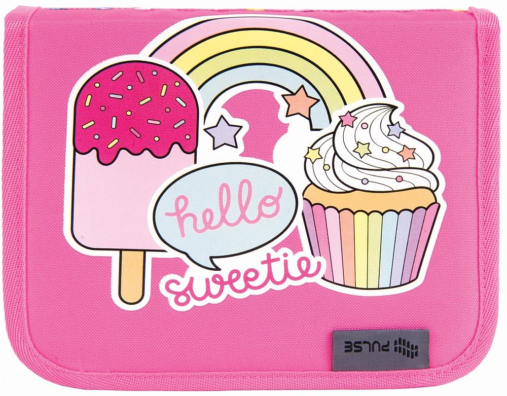 Penar școlar Pulse - Hello Sweetie, 1 fermoar și 2 aripi