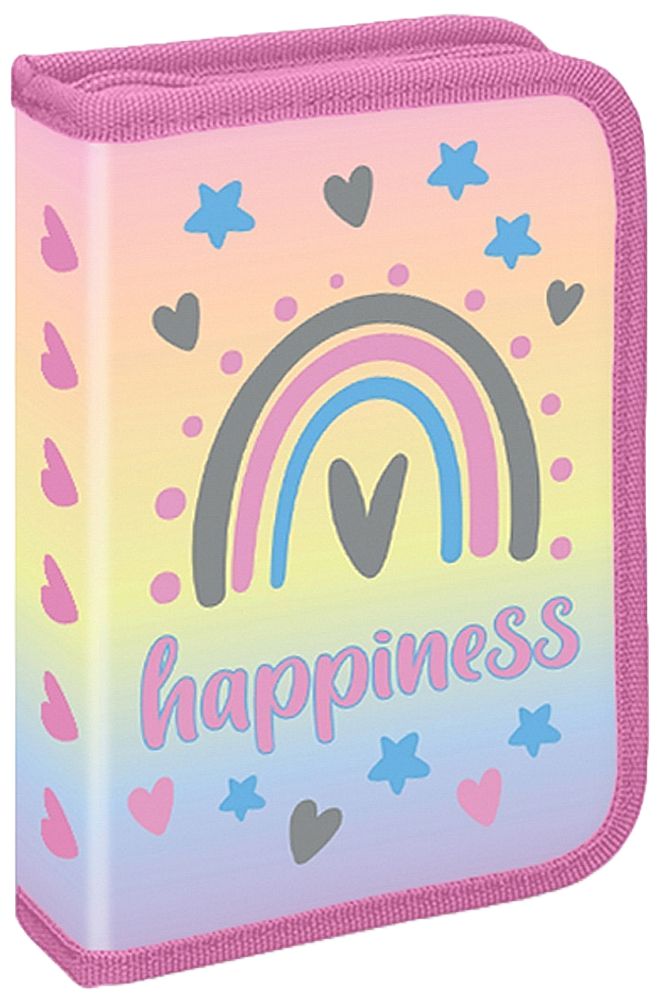 Penar școlar S. Cool - Happiness, cu 1 fermoar