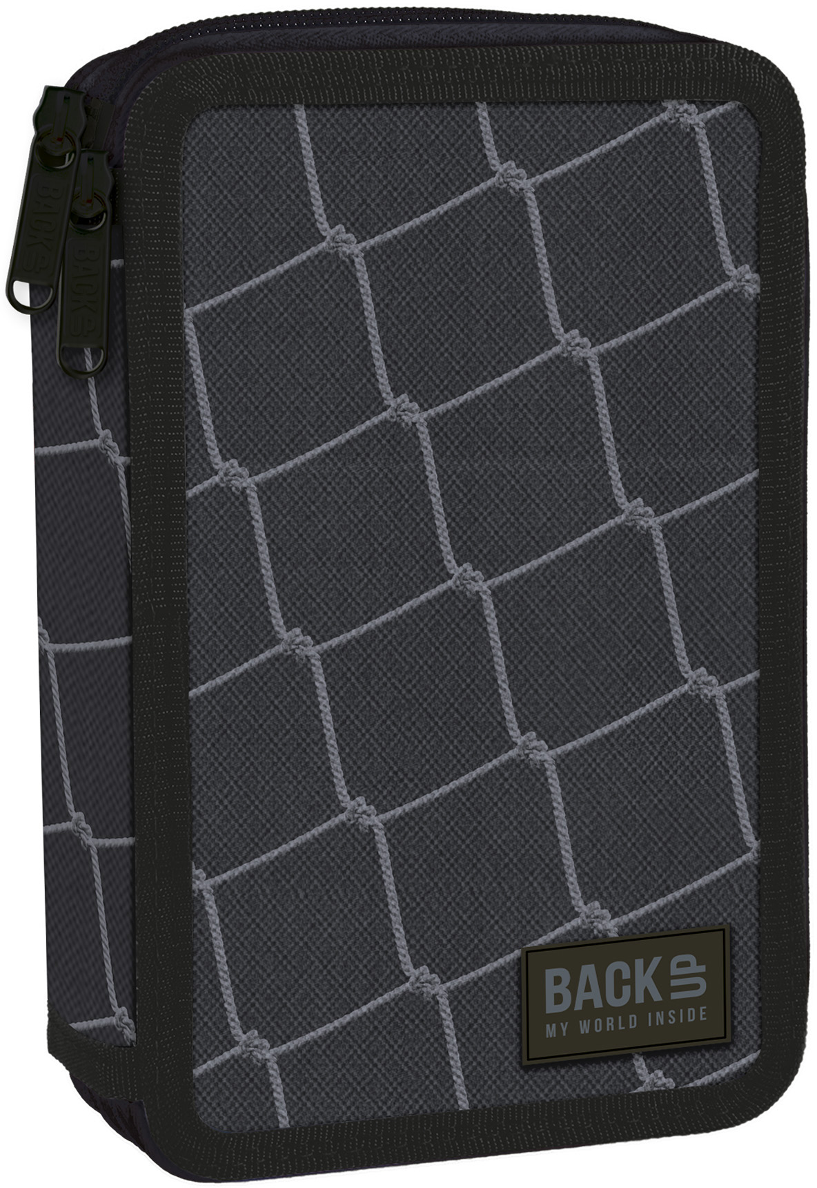 Penar școlar echipat Derform BackUp - Grid, 2 fermoare