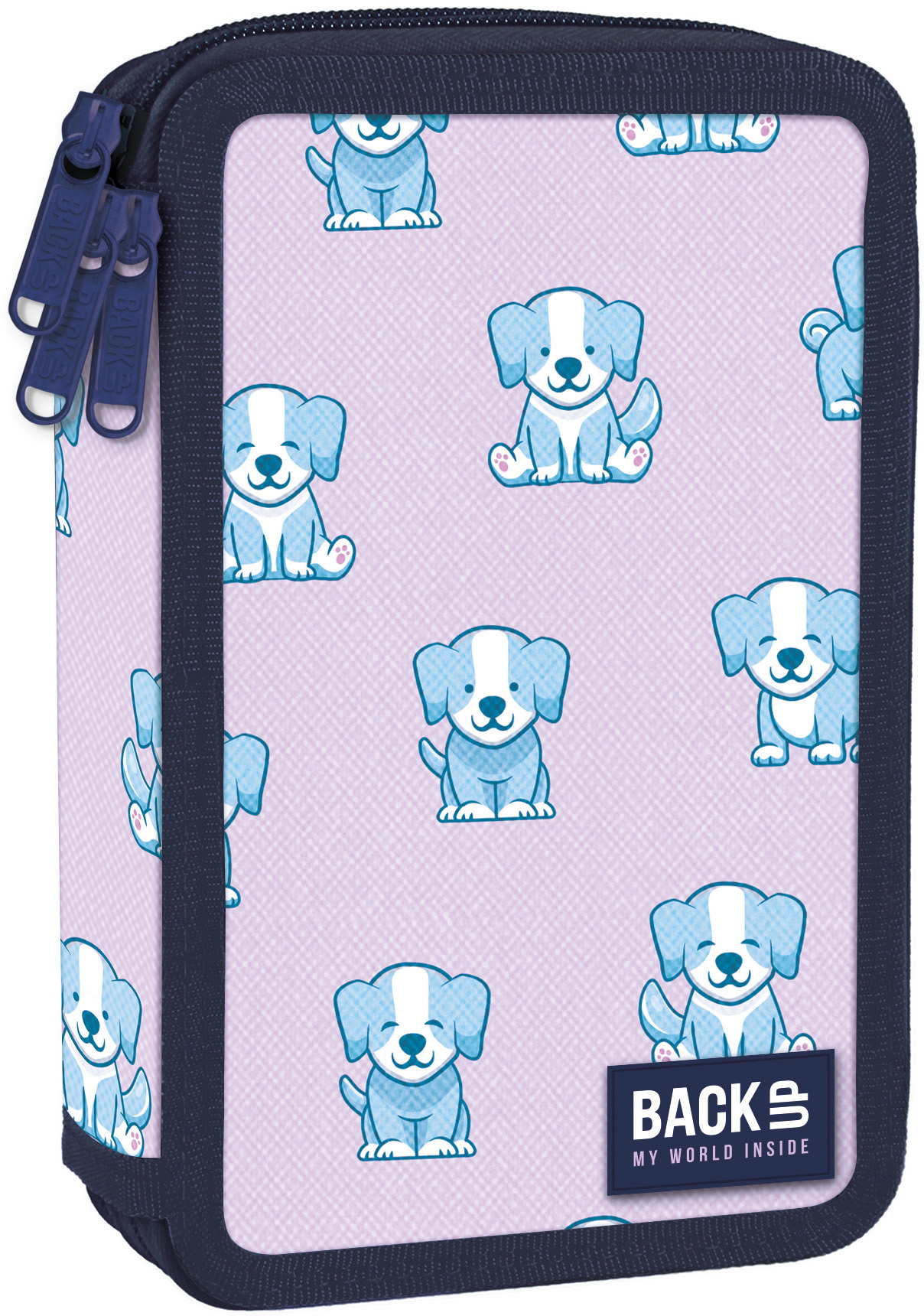 Penar școlar echipat Derform BackUp - Puppy, 3 fermoare