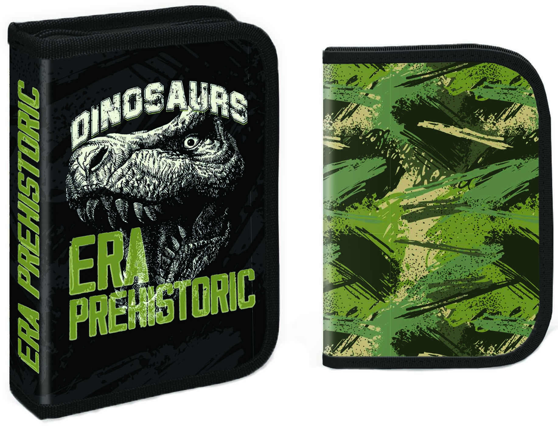 Penar școlar echipat S. Cool - Dino Era, cu 1 fermoar, 32 bucăți
