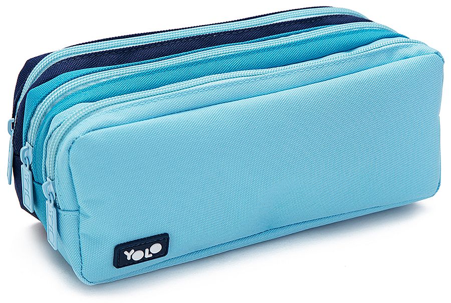 Penar școlar YOLO - Blue, 3 fermoare