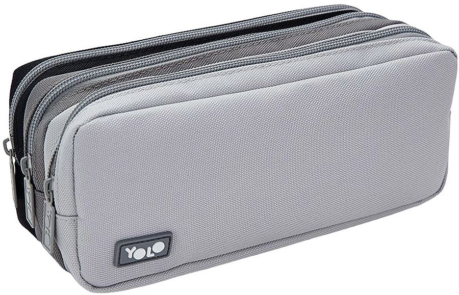 Penar școlar YOLO - PC Gray, 3 fermoare