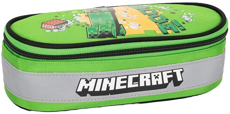 Penar școlar oval Minecraft Jolly - 1 fermoar