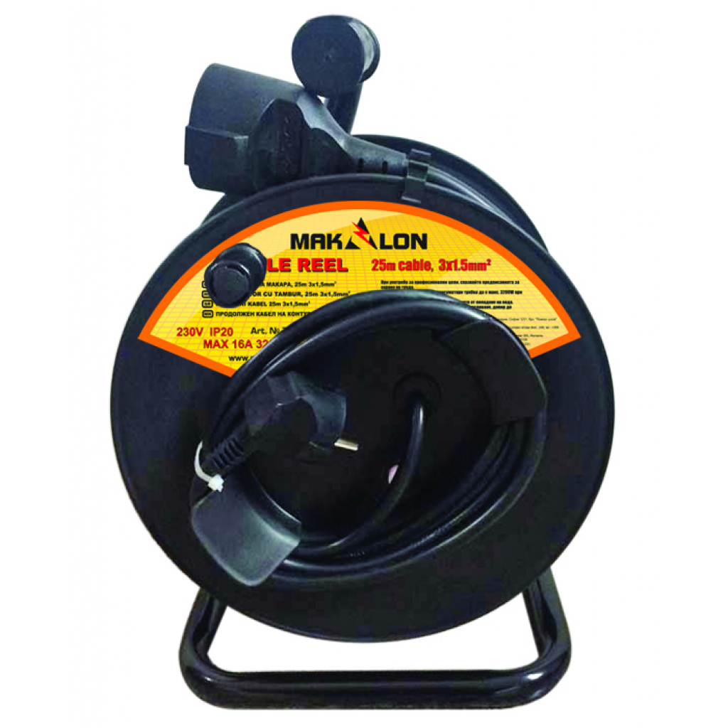 Pprelungitor cu tambur  Makalon - 25 m, 1.5 mm²