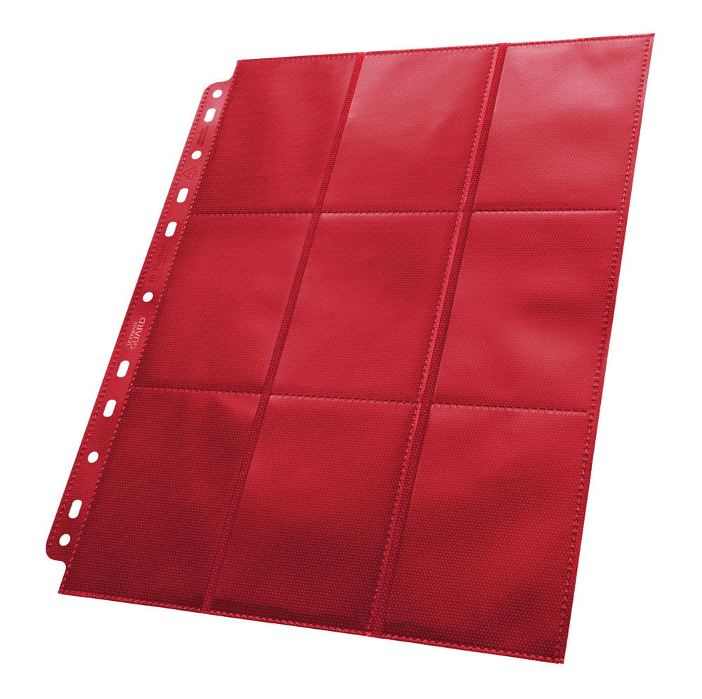 Pagină pentru păstrarea cărților Ultimate Guard - 18-Pocket Page Side-Loading, roşu