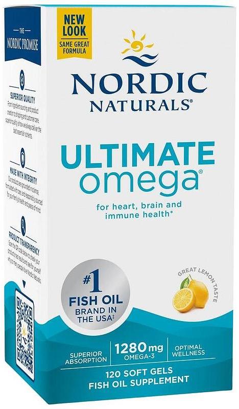 Ultimate Omega, 1280 mg, 120 capsule de gel, Nordic Naturals