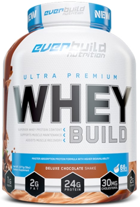 Ultra Premium Whey Build, coacăze, 2.27 kg, Everbuild