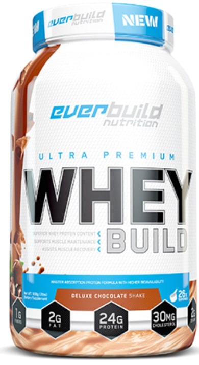 Ultra Premium Whey Build, plăcintă cu mere și scorțișoară, 908 g, Everbuild