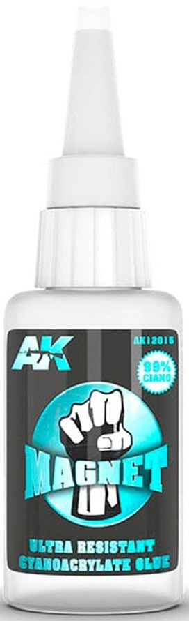 Adeziv cianoacrilat ultra-rezistent AK Interactive - Magnet Cyanocrylate Glue (AK12015) (20 g)
