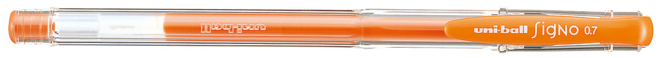 Roller cu gel Uniball Signo - Oranj fluorescent, 0.7 mm
