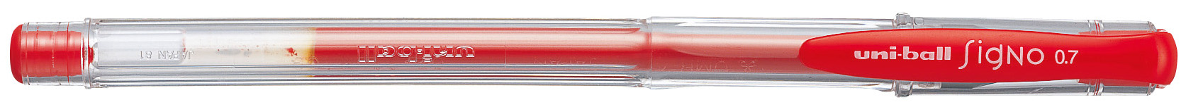 Pix cu gel Uniball Signo – Rosu, 0.7 mm