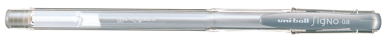 Roller cu gel Uniball Signo – Argintiu, 0.7 mm