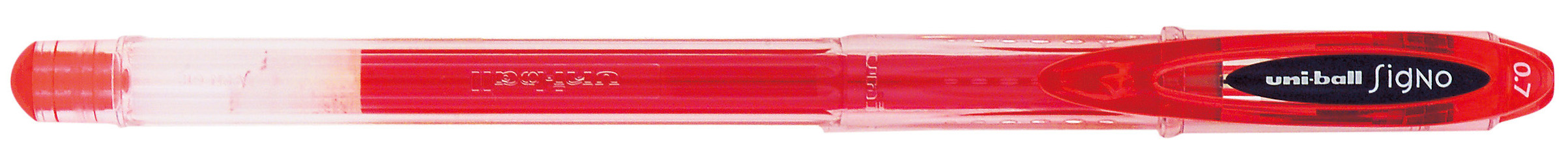 Roller cu gel Uniball Signo – Rosu, 0.7 mm