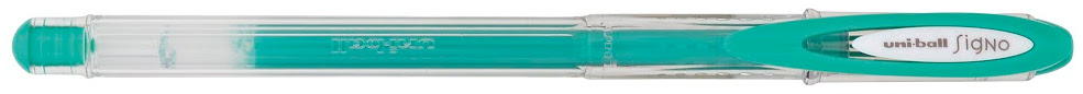 Roller cu gel Uniball Signo Angelic Colour – Verde, 0.7 mm