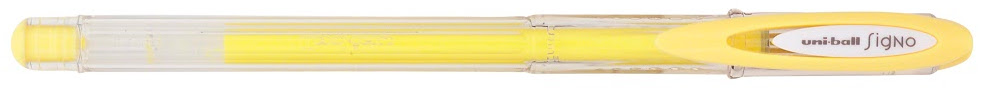 Roller cu gel Uniball Signo Angelic Colour – Galben, 0.7 mm